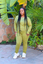 Load image into Gallery viewer, Anything But Basic Sweatsuit (Matcha Green)