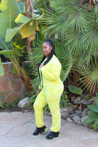 To Dye For Sweatsuit (Neon Yellow)